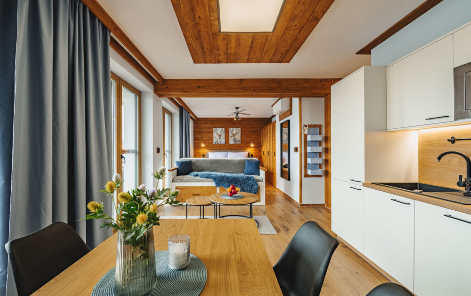 rezidence Kupec ubytování Lipno Frymburk apartmány wellness soukromí luxus komfort